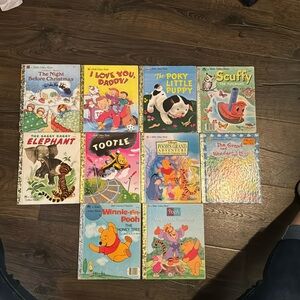 Golden books, lot #14, 10 books